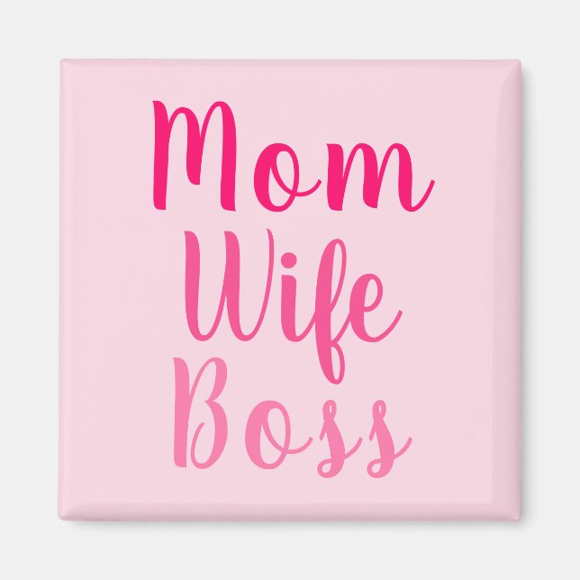 Modern anpassningsbar för gradient rosa i mamma-ch magnet (Framsidan)