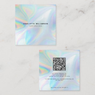 Modern Anpassningsbar för minimal QR-Professionell Fyrkantigt Visitkort