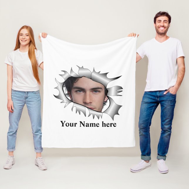 Modern Anpassningsbar-foto i hål Fleecefilt (På plats)