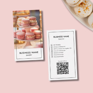 Modern Anpassningsbar - foto QR-kod Visitkort