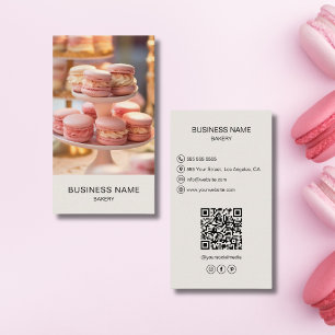 Modern Anpassningsbar - foto QR-kod Visitkort
