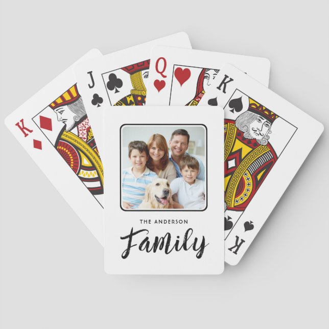 Modern Anpassningsbar, fotopapport, klassiskt spel Casinokort (Baksidan)