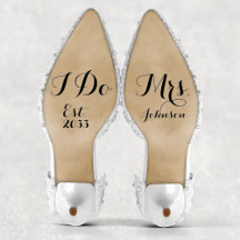 Modern Anpassningsbar Fru I Do Bride Bröllop Shoes
