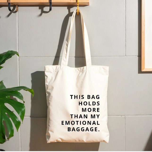 Modern Anpassningsbar Funny Trendig Text Black Tygkasse (Modern funny quote tote bag)
