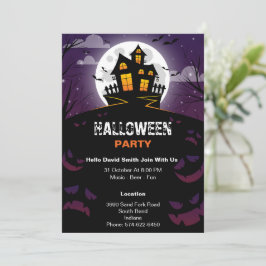 Modern Anpassningsbar Halloween-inbjudningskort Inbjudningar