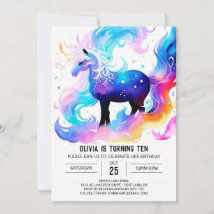 Modern Anpassningsbar Horse Birthday Inbjudningar