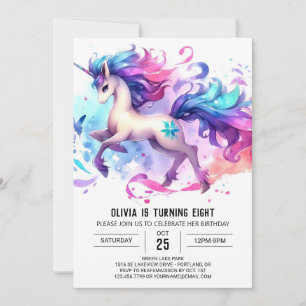 Modern Anpassningsbar Horse Birthday Inbjudningar
