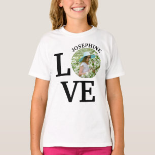 Modern Anpassningsbar kärlek-fotomall T Shirt