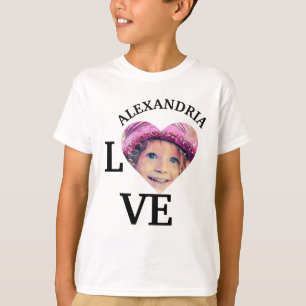 Modern Anpassningsbar kärlek-fotomall T Shirt