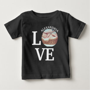 Modern Anpassningsbar kärlek-fotomall T Shirt