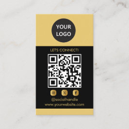Modern anpassningsbar-kort, Social Media QR Visitkort