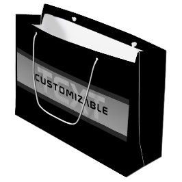 Modern anpassningsbar lagertext | Svart & Grå