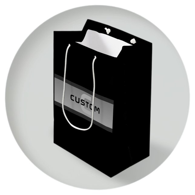 Modern anpassningsbar lagertext | Svart & Grå (Skapare uppladdad)