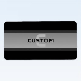 Modern anpassningsbar lagertext | Svart & Grå Adressetikett