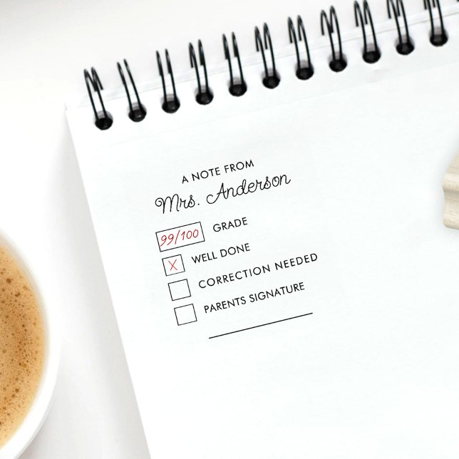 Modern Anpassningsbar Lärare - heminoklasering Stämpel (Skapare uppladdad)