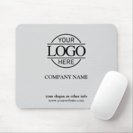 Modern Anpassningsbar Light Grått Company Logotyp Musmatta