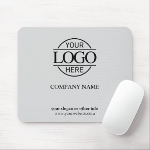 Modern Anpassningsbar Light Grått Company Logotyp Musmatta