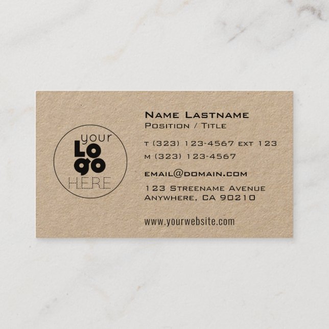 Modern Anpassningsbar Logotyp Kraft Masculine Affä Visitkort (Baksida)