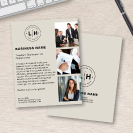 Modern Anpassningsbar Logotyp Photo Business Flygblad