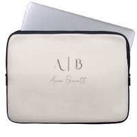Modern Anpassningsbar Monogram Initialer Namn Ligh
