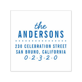 Modern Anpassningsbar Namn och Returadress med fet Självfärgande Stämpel