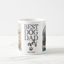Modern Anpassningsbar Photo Best Hund Pappa Kaffemugg