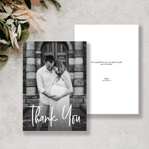 Modern Anpassningsbar Photo Couple Baby-dusch Tack Kort