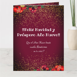 Modern Anpassningsbar Photo jul Feliz Navidad Kort