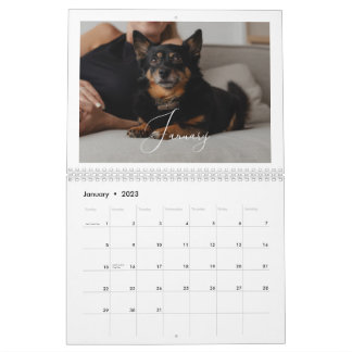 Modern Anpassningsbar Photo Skapar ditt eget Elega Kalender
