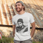 Modern Anpassningsbar Photo T Shirt<br><div class="desc">Den här förenklade fotoskjortan med ett foto med möjlighet att lägga till text,  gör perfekten till en present vid alla tillfällen,  roligtar,  begravning,  bröllop,  födelsedag,  fars dag,  julklappar och valentines day. Teckensnittet stil,  storlek och färg kan ändras efter anpassning genom att klicka på länken Anpassa ytterligare.</div>