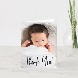 Modern Anpassningsbar Porträtt Baby Photo Tack Kort