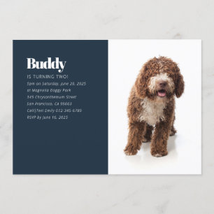 Modern Anpassningsbar Puppy-Hund - inbjudan till f
