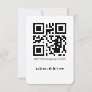 Modern Anpassningsbar QR-Elegant - inbjudan