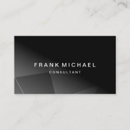 Modern Anpassningsbar QR-kodkonsult, svart, enkelt Visitkort