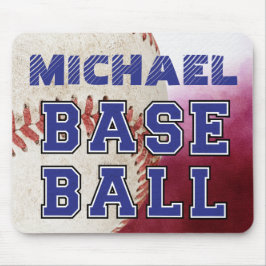 Modern anpassningsbar, rustik baseballspelare musmatta