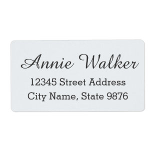 Modern Anpassningsbar Shipping Label - Clear Snö W Fraktsedel