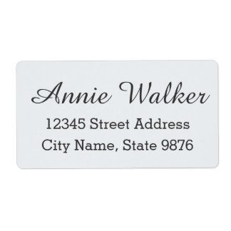 Modern Anpassningsbar Shipping Label - Clear Snö W Fraktsedel