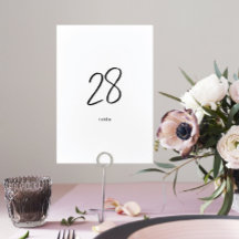 Modern Anpassningsbar Snyggt White Black Bröllop