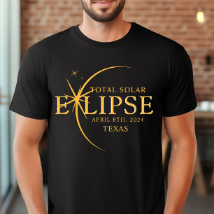 Modern Anpassningsbar State 2024 Texas Total Solar T Shirt