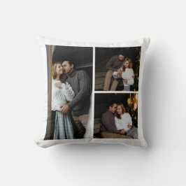 Modern Anpassningsbar tre fotokollage Kudde