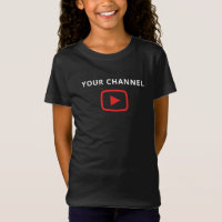 Modern Anpassningsbar YouTube Channel Black Jersey