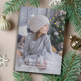 Modern anpassningsbara God jul-foto Julkort
