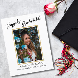Modern,Anpassningsbarnas foto, QR-kod,Studenten-in Vykort