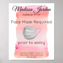 Modern Ansikte-mask för vattenfärgspenseln i Rosa