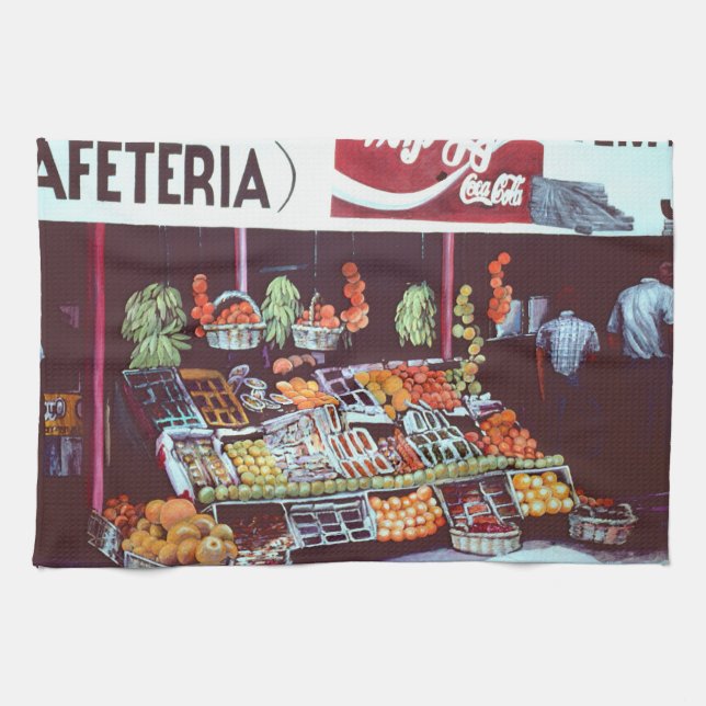 Modern Ansikte om tidslös handel Kökshandduk (Horisontell)