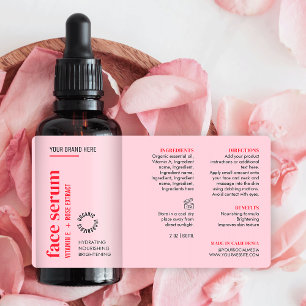 Modern Ansikte-serumolja från Rosa, feminin, Flask Fraktsedel