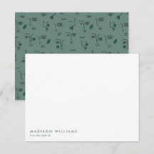 Modern anteckning för monogram Trendig