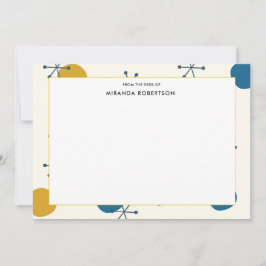 Modern anteckningskort för Retro Mid Centres