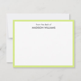 Modern anteckningskort för Trendig med minimal Sny