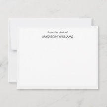 Modern anteckningskort för Trendig med minimal Sny